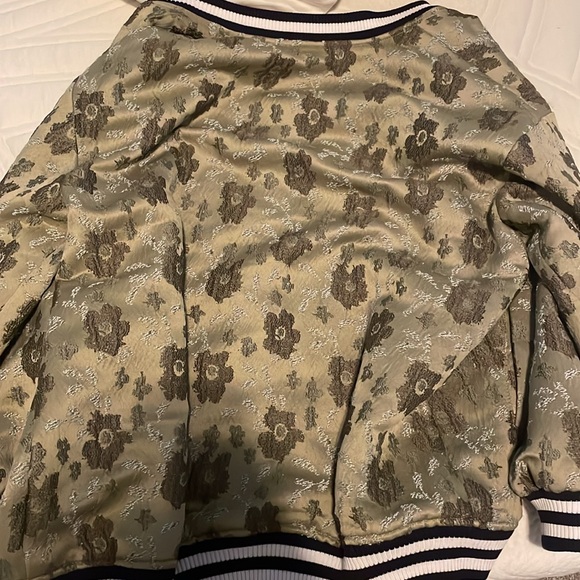 Anthropologie pilcro slouchy floral bomber jacket size medium - Picture 5 of 6